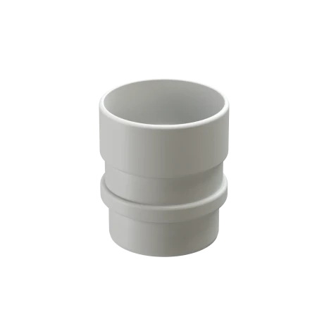 Соединитель трубы (муфта) d-100 мм ПВХ Döcke Lux пломбир RAL 9003