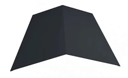 Планка конька плоского простая Металл Профиль 145x145x2000 Полиэстер 0,45
