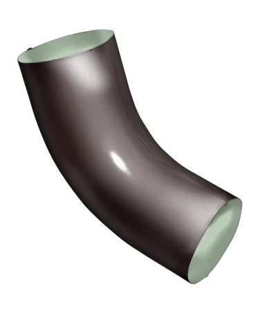 Колено трубы d-100 мм 60 гр. Grand Line Optima Полиэстер двухсторонний 0,6 RAL 8017