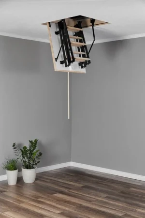 Чердачная люк-лестница Oman Складная комбинированная 4-х секционная Mini Polar   фото