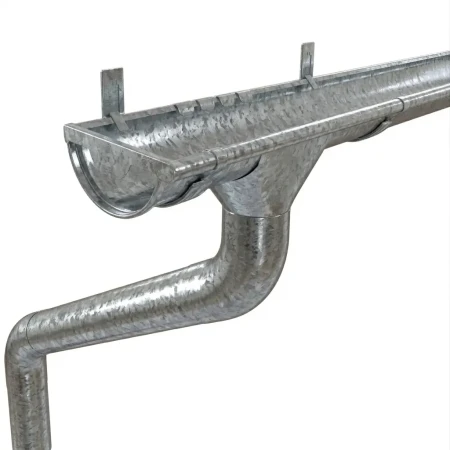 Комплект металлического водостока Grand Line GL ZN d-150x100 мм 6 м/3 м Оцинкованный   фото