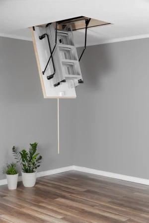 Чердачная люк-лестница Oman Алюминиевая складная 3-х секционная Alu Profi   фото