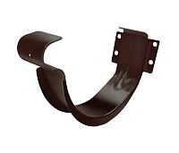 Крюк желоба d-125 мм короткий (карнизный) Grand Line PE Полиэстер двухсторонний 1,00 RAL 8017