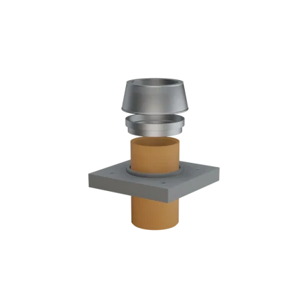 Верхний комплект Schiedel Uni одноходовой без вентканала (под изоляцию 5 см) Ø-200 мм