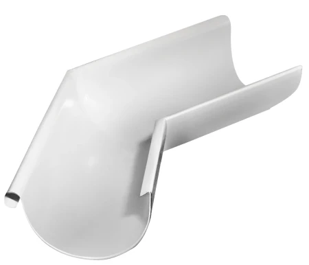 Угол желоба наружный d-150 мм 135 гр Grand Line Полиуретан 0,6 RAL 9003