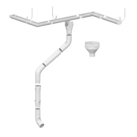 Крюк желоба усиленный d-185x300 мм Металл Профиль Проект 3,0 RAL 9003