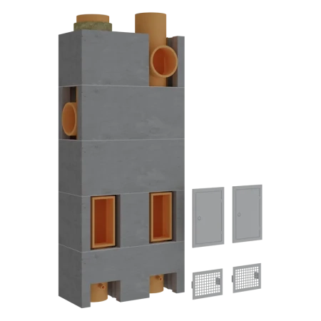 Основание Schiedel Uni 3 пм для двухходового дымохода с вентканалом Ø-180L/200 мм