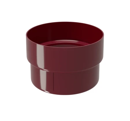 Соединитель трубы (муфта) d-90 мм ПВХ Grand Line бордо RAL 3005