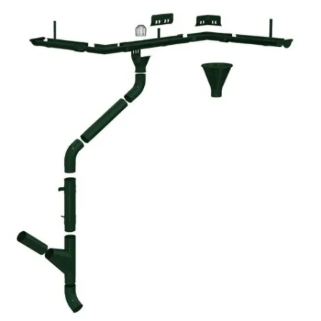 Крюк желоба карнизный усиленный d-125x132 мм Металл Профиль FORAMINA PUR 3,0 RAL 6005