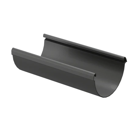 Желоб полукруглый ПВХ d-141 мм 3 м Döcke Lux графит RAL 7024