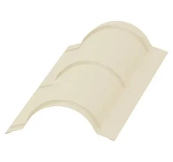 Планка конька круглого Металл Профиль R110x2000 Полиэстер 0,45