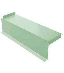 Планка сегментная торцевая левая Металл Профиль 400 мм Norman 0,5 Планка сегментная торцевая левая Металл Профиль 400 мм Norman 0,5