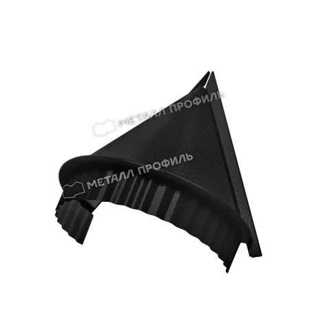 Заглушка конька круглого конусная Металл Профиль 0,50 PURMAN цвет RAL 9005