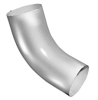 Колено трубы d-90 мм 60 гр. Grand Line GL PU Полиуретан 0,6 RAL 9003