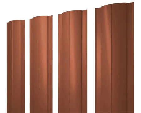 Круглый Velur 0,5 RAL 8004 прямой