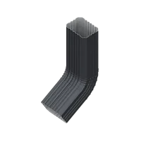Колено трубы 76x102 мм 60 гр. Металл Профиль FORAMINA FREEZE QUADRO Valori двухстороннее 0,6 DarkGrey