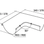 Угол желоба наружный d-125 мм 90° Grand Line Полиуретан 0,6   фото