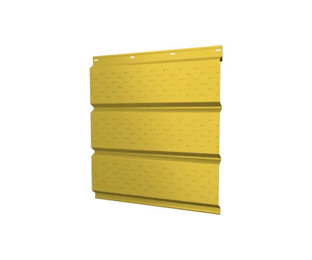 Металлический софит Grand Line Полиэстер 0,45 с полной перфорацией Ral 1018