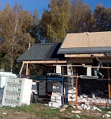 Процесс укладки гибкой черепицы Katepal Rocky Серый