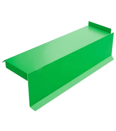 Планка сегментная торцевая правая Металл Профиль 350 мм 0,5 Norman цвет RAL 6018