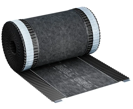 Коньковая вентиляционная лента Eurovent ROLL GEO 310x5000 мм RAL 9005