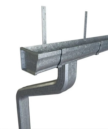 Комплект металлического водостока ГрандЛайн Vortex 127x78 мм Оцинкованный   фото