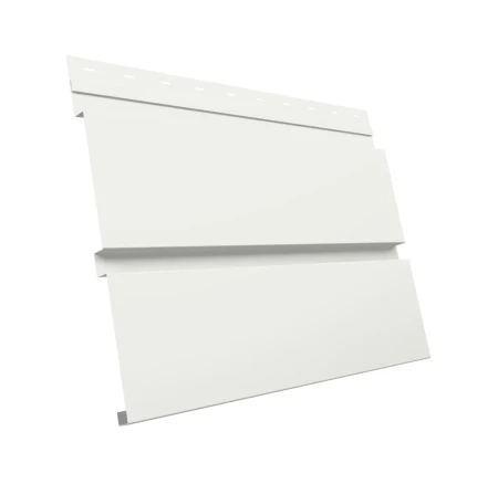 Металлический софит Grand Line Квадро Брус Satin 0,5 без перфорации Ral 9003