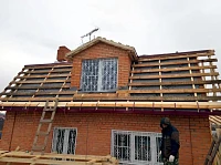 Монтаж обрешётки и гидроизоляции Grand Line под металлочерепицу