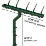 Комплект пластикового водостока d-120x80 мм Döcke Standard зеленый RAL 6005   фото