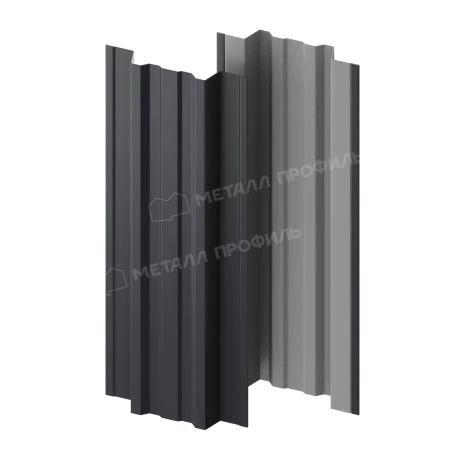 Прямоугольный Trapeze Norman 0,5 RAL 7024 прямой