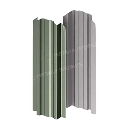 Штакетник Металл Профиль Прямоугольный Lane Purman 0,5 фигурный