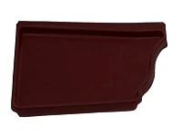 Заглушка желоба левая Grand Line Vortex Полиэстер 0,6 RAL 8017