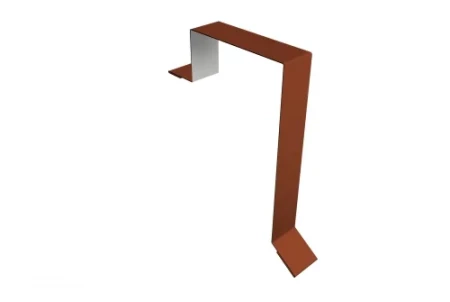 Планка торцевая (фронтонная) фальц Grand Line 60x97 0,5 Satin Matt цвет RAL 8004