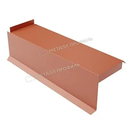 Планка сегментная торцевая левая Металл Профиль 400 мм Puretan 0,5