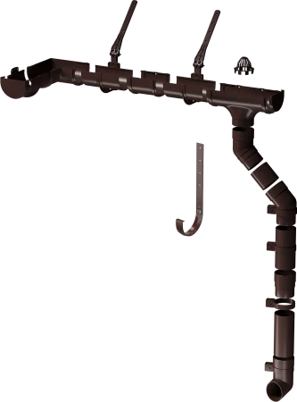 Хомут трубы d-85 мм ПВХ Döcke Premium шоколад RAL 8019