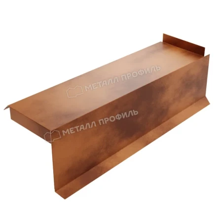 Планка сегментная торцевая правая Металл Профиль 350 мм 0,5 CLOUDY цвет Anticato Терракотовый Планка сегментная торцевая правая Металл Профиль 350 мм 0,5 CLOUDY цвет Anticato Терракотовый