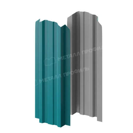 Прямоугольный Lane Полиэстер 0,45 RAL 5021 фигурный