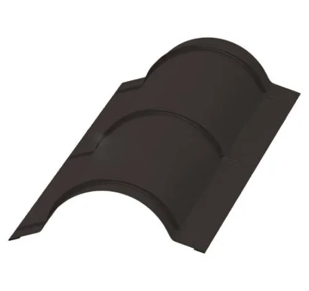 Планка конька круглого Металл Профиль R110x2000 0,45 Полиэстер цвет RR 32