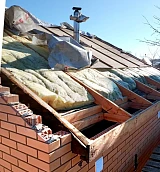 Утепление кровли минеральной ватой перед укладкой металлочерепицы