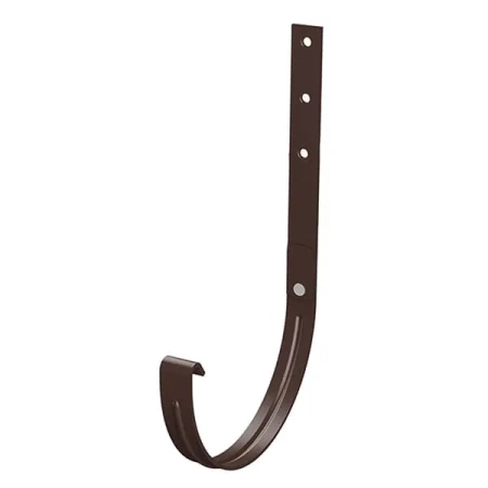 Крюк желоба усиленный d-185x300 мм Металл Профиль Проект 3,0 RAL 8017