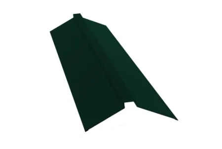 Планка конька плоского Grand Line 115x30x115 0,45 Drap цвет RAL 6005 Планка конька плоского Grand Line 115x30x115 0,45 Drap цвет RAL 6005