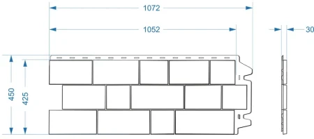 Пластиковая фасадная панель Döcke Fels   фото