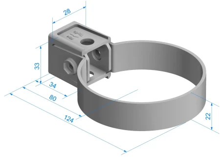 Хомут трубы d-85 мм ПВХ Döcke Premium   фото