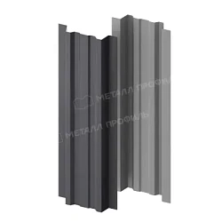 Штакетник Металл Профиль Прямоугольный Lane Valori 0,5 прямой