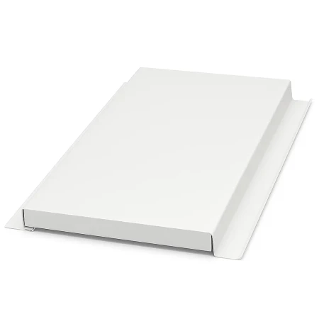 Линеарная панель Металл профиль Primepanel-Т-Г 24х281 мм с рустом Norman Ral 9003