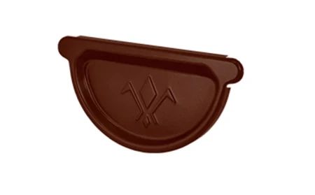 Заглушка желоба универсальная с резиновым уплотнителем d-150 мм Aquasystem Premium Pural Matt 0,6 RAL 8017