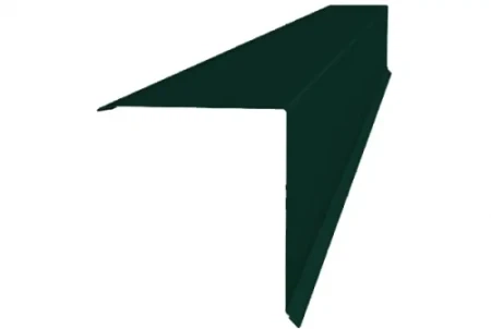 Планка конька односкатной кровли Grand Line 160x160 0,45 Drap цвет RAL 6005