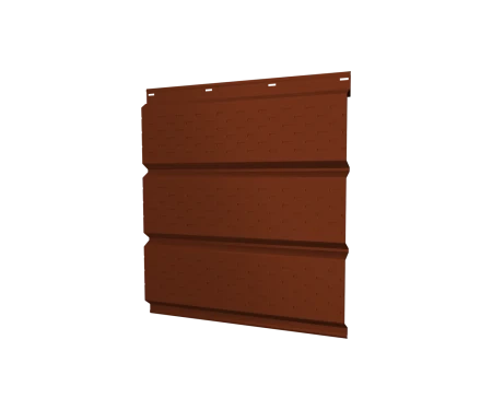 Металлический софит Grand Line Drap 0,5 с полной перфорацией Ral 3009