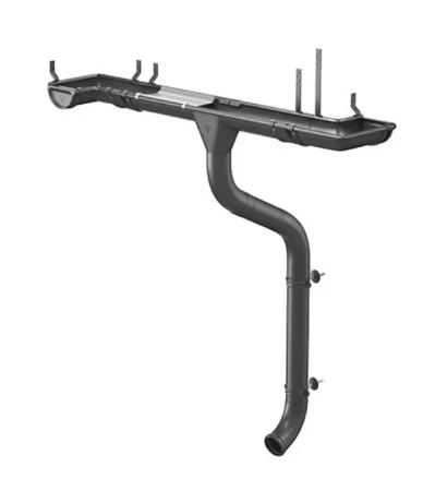 Крюк крепления желоба d-125 мм длинный (комплект) Aquasystem Comfort Полиэстер 4,0 RAL 7024