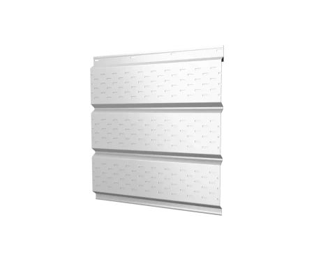 Металлический софит Grand Line Полиэстер 0,45 с полной перфорацией Ral 9003